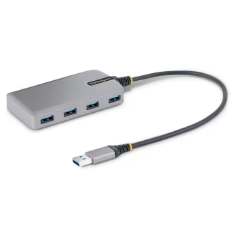 StarTech USB 3.2 Hub 4 Θυρών με σύνδεση USB-A Γκρι 5G4AB-USB-A-HUB