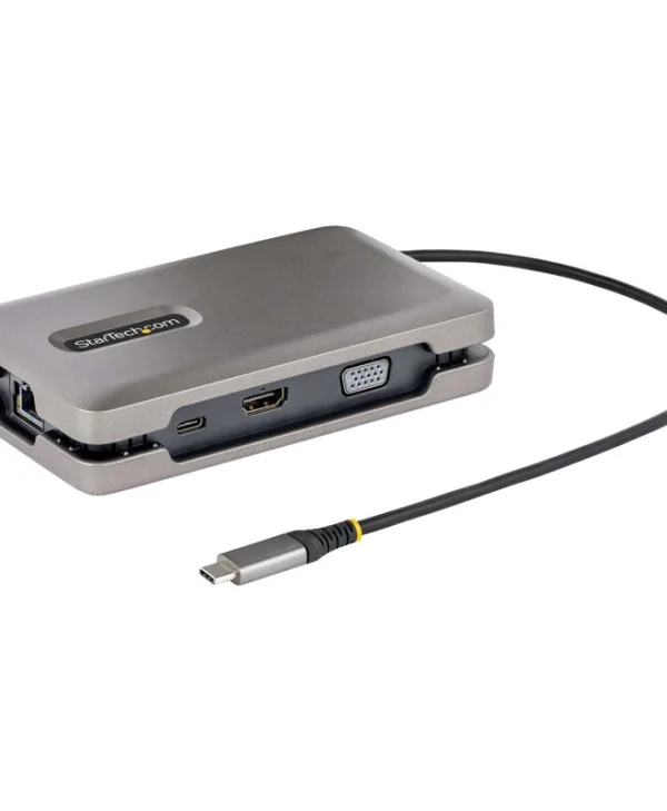 StarTech USB-C Docking Station με HDMI 4K PD Ethernet και συνδεση 2 Οθονών Γκρι (DKM31C3HVCPD)