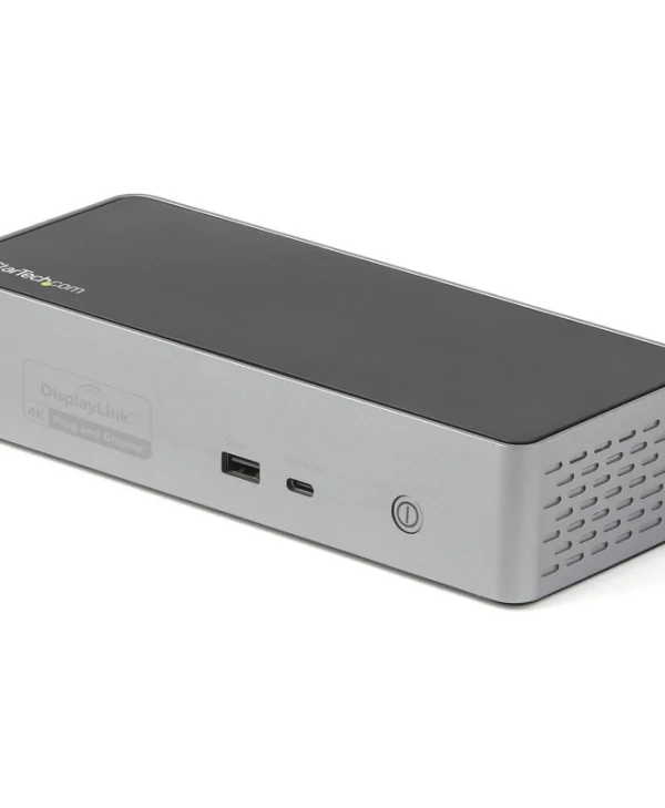 StarTech USB-C Docking Station με HDMI/DisplayPort 4K PD Ethernet και συνδεση 4 Οθονών Ασημί (DK31C4DPPDUE)