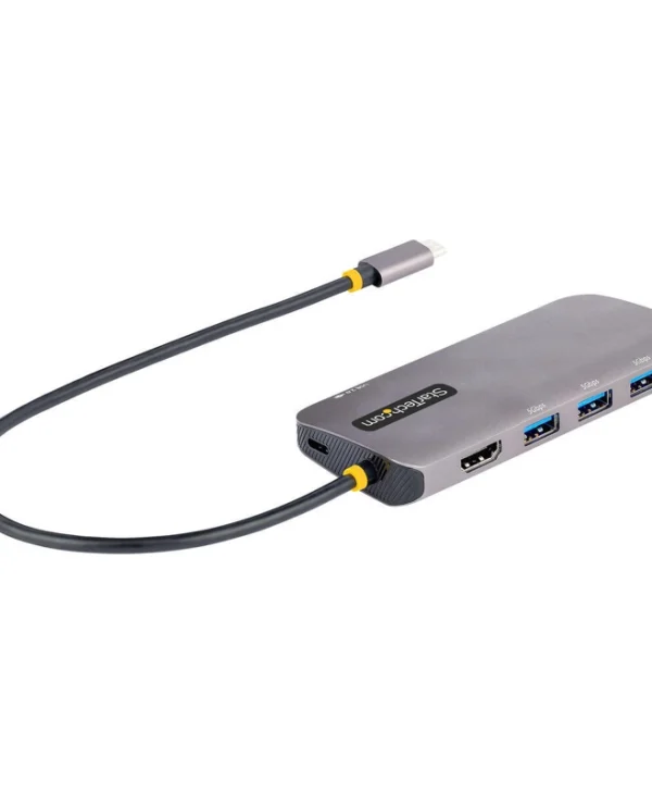 StarTech USB-C Docking Station με HDMI 4K PD Ethernet Γκρι (S55157140) 127B-USBC-MULTIPORT