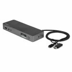 StarTech USB-A / USB-C Docking Station με HDMI/DisplayPort PD και συνδεση 2 Οθονών Γκρι (DK30C2DPEPUE)
