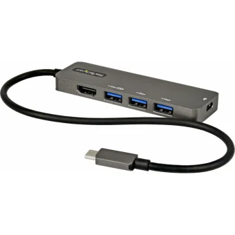 StarTech USB-C Docking Station με HDMI 4K PD Ethernet Γκρι (DKT30CHPD3)