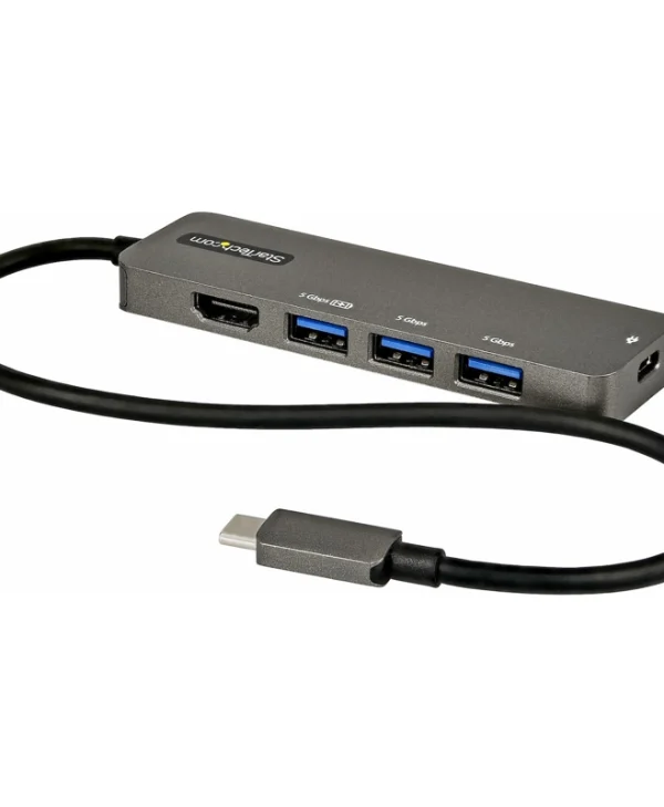 StarTech USB-C Docking Station με HDMI 4K PD Ethernet Γκρι (DKT30CHPD3)