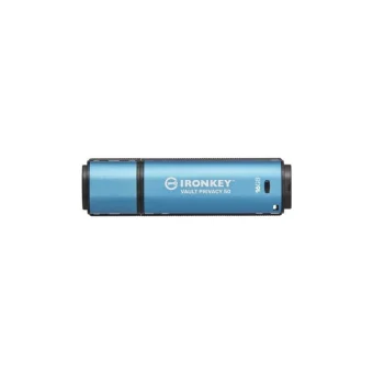 Kingston IronKey Vault Privacy 50 16GB USB 3.2 Stick με σύνδεση USB-C Μπλε IKVP50C/16GB