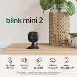 Blink Mini 2 IP Κάμερα Παρακολούθησης Full HD 1080p με Αμφίδρομη Επικοινωνία B0BWWZ6LQ8 - Image 2