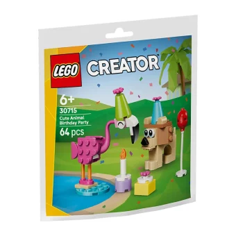 LEGO Creator Cute Animal Birthday Party για 6+ ετών Ετών 64τμχ 30715