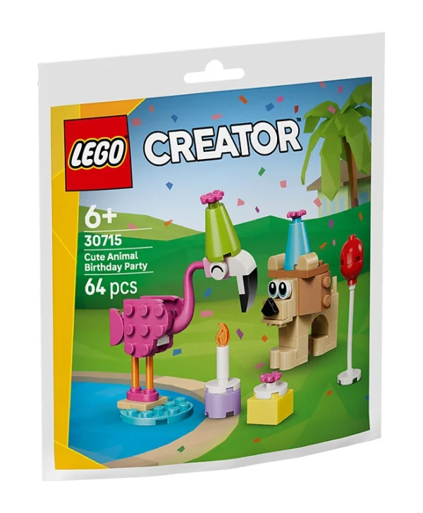 LEGO Creator Cute Animal Birthday Party για 6+ ετών Ετών 64τμχ 30715