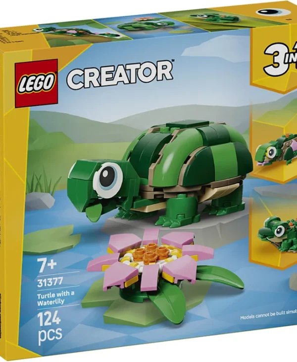 LEGO Creator 3-in-1 Turtle with a Water Lily Flower για 7+ ετών Ετών 124τμχ 31377