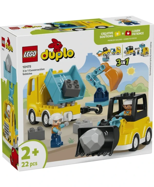 LEGO Duplo 3in1 Construction Vehicles για 2+ ετών Ετών 22τμχ 10475
