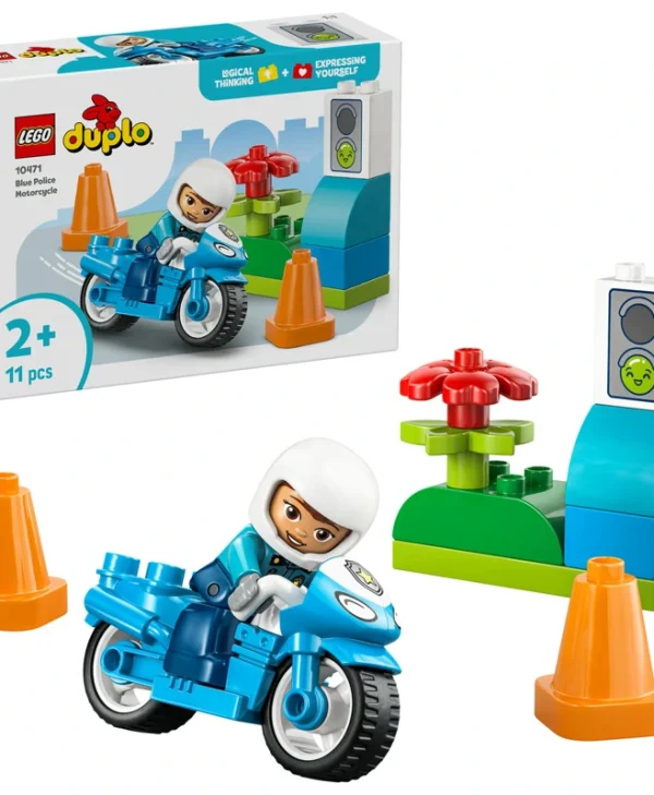 LEGO Duplo Blue Police Motorcycle για 2+ ετών Ετών 11τμχ 10471