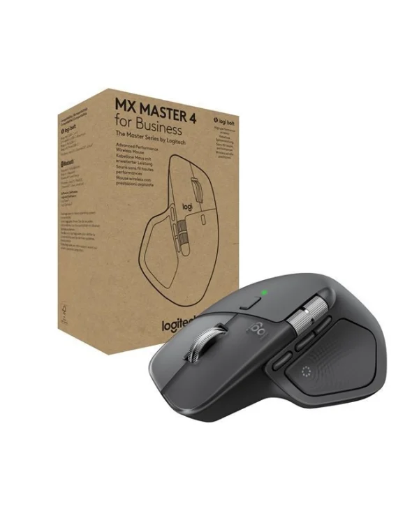 Logitech MX Master 4 for Business Ασύρματο Εργονομικό Bluetooth Ποντίκι Graphite 910-007617