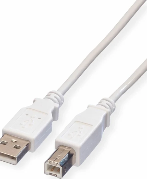 Roline USB 2.0 Cable USB-A male - USB-B male Λευκό 1.8m (11.99.8819-100)