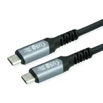Roline Cable 11.99.9089 Usb C M To Usb C M 0.8m 240w Black