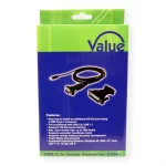 Προσαρμογέας Av Value Value Καλώδιο Μετατροπέα Usb Serial Τύπος C Rs232 Μαύρο 1,8 Μ 12.99.1162 - Image 2
