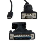 Προσαρμογέας Av Value Value Καλώδιο Μετατροπέα Usb Serial Τύπος C Rs232 Μαύρο 1,8 Μ 12.99.1162 - Image 5