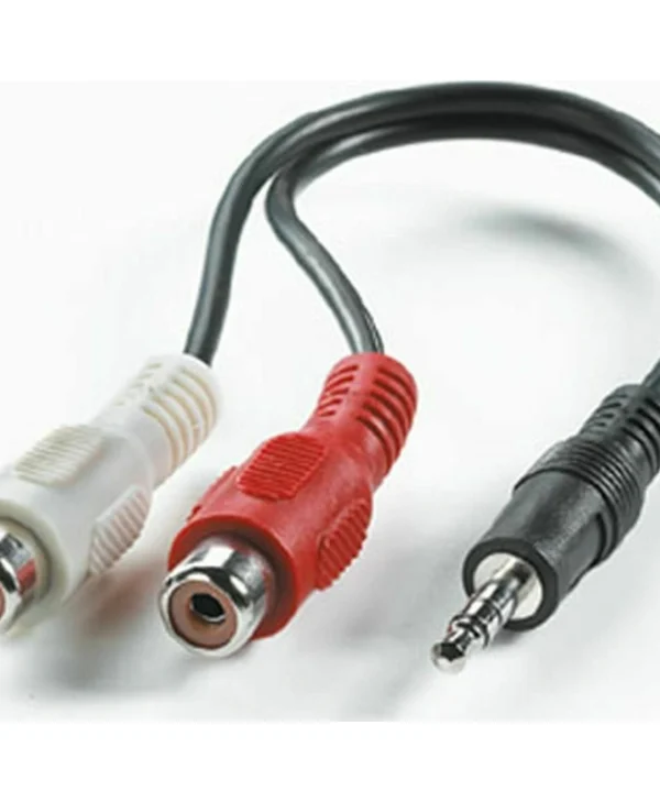 Roline Καλώδιο 3.5mm male - RCA female Μαύρο 0.2m (11.09.4340) 11.99.4340