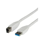 Value Regular USB 2.0 to micro USB Cable Λευκό 3m 11.99.8871 1τμχ