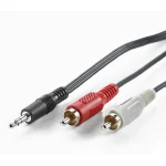 Roline Καλώδιο 3.5mm male - RCA male Μαύρο 1.5m (11.99.4341)