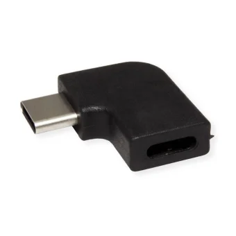 Value Adapter 12.99.2996 Usb C M To Usb C F Angled Black