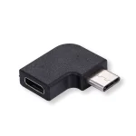 Value Adapter 12.99.2996 Usb C M To Usb C F Angled Black - Image 3