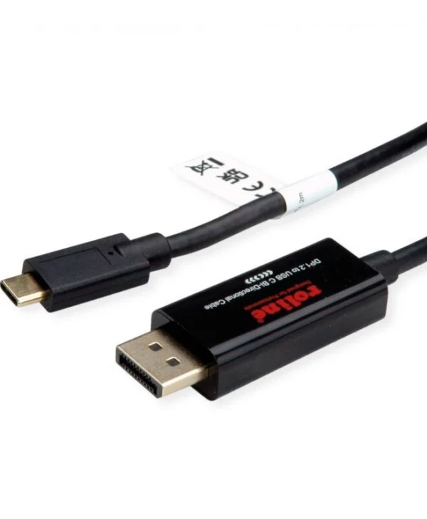 Roline Bidirectional Usb Type C To Displayport 4k60hz Cable T-t 2m Roline 11.04.5958