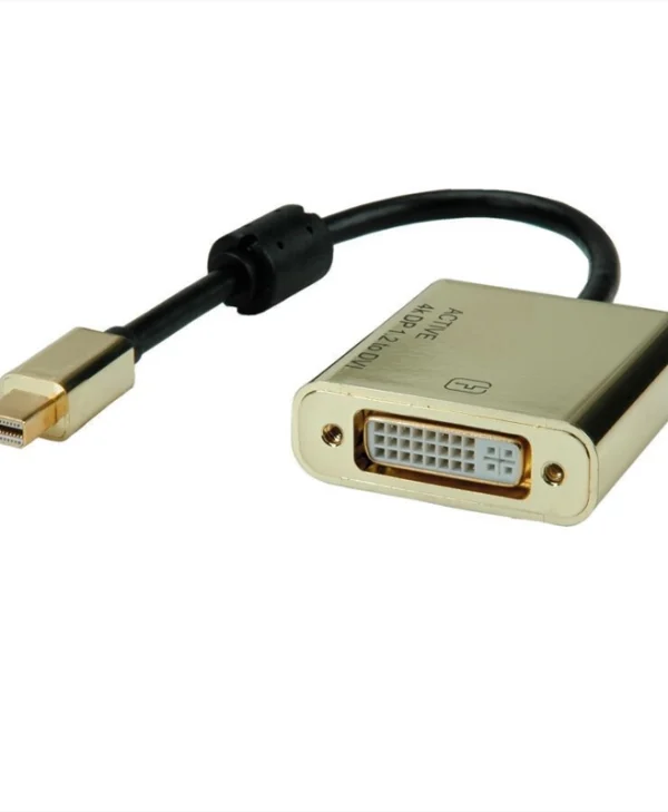 Προσαρμογέας Usb Roline Roline Καλώδιο Προσαρμογέα Gold Minidp-dvi M F V1.2 12.03.3176