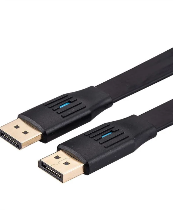 Roline Cable 11.99.5861 Displayport M To Displayport M Flat 1m 8k@60hz Black