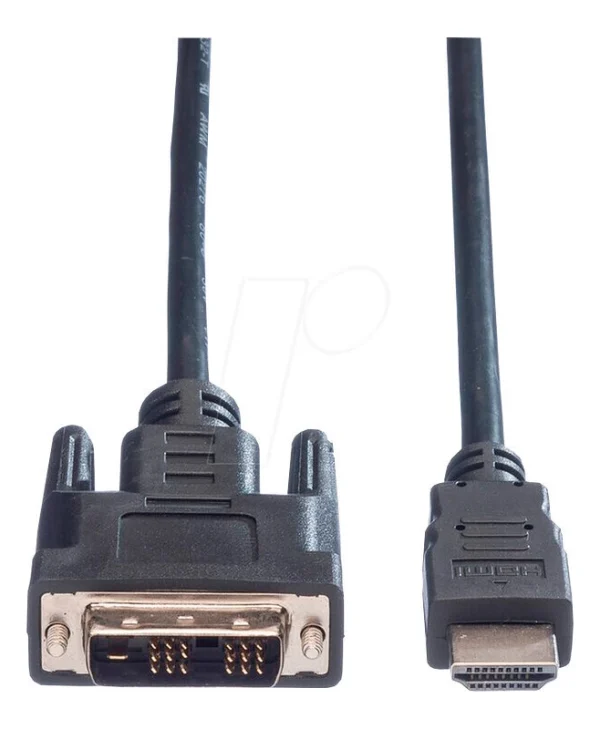 Value Cable DVI-D male - HDMI male 1.5m Μαύρο (11.99.5516)