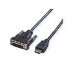 Value Cable DVI-D male - HDMI male 1.5m Μαύρο (11.99.5516) - Image 2