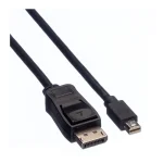 Value Cable DisplayPort male - mini DisplayPort male 1.5m Μαύρο (11.99.5638) - Image 4