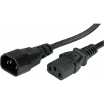 Roline Power Cable IEC C14 - IEC C13 Cable 0.5m Μαύρο 19.08.1505