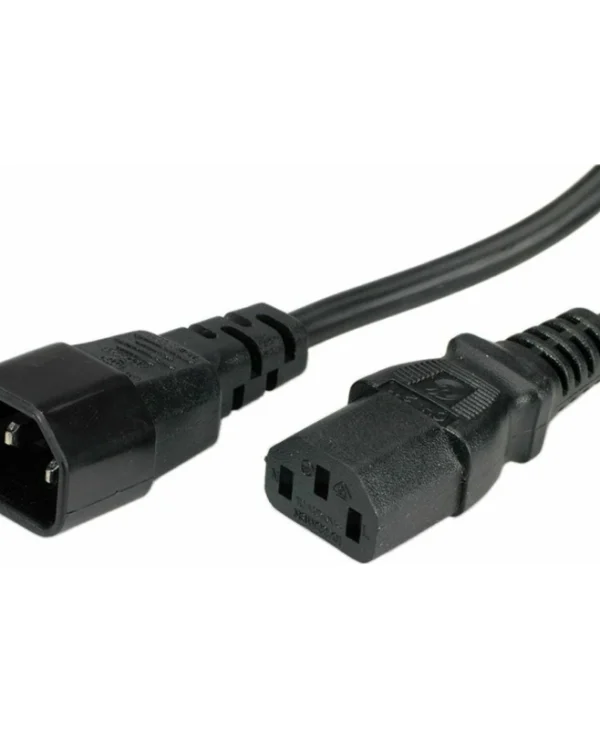 Roline Power Cable IEC C14 - IEC C13 Cable 0.5m Μαύρο 19.08.1505