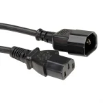 Roline Power Cable IEC C14 - IEC C13 Cable 0.5m Μαύρο 19.08.1505 - Image 2