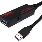Roline USB 2.0 Cable USB-A male - USB-A female Μαύρο 20m 12.04.1072-5