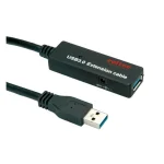 Roline USB 2.0 Cable USB-A male - USB-A female Μαύρο 20m 12.04.1072-5 - Image 2