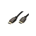 Roline HDMI 2.0 Cable HDMI male - HDMI male 1m Μαύρο 11.04.6010 - Image 2
