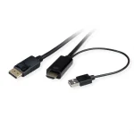 Roline Cable DisplayPort male - HDMI male 1m Μαύρο 11.04.5991 - Image 3