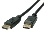 Roline Cable DisplayPort male - DisplayPort male 5m Μαύρο (11.04.5813)