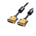 Roline Cable 11.04.5514 From Dvi-d 24+1 M To Dvi-d 24+1 M 5m Black