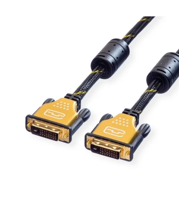 Roline Cable 11.04.5514 From Dvi-d 24+1 M To Dvi-d 24+1 M 5m Black