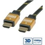 Roline HDMI 1.4 Cable HDMI male - HDMI male 15m Μαύρο 11.04.5560