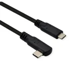 Roline Angle (90°) USB 3.2 Cable USB-C male - USB-C male Μαύρο 1m (11.02.9075-10)