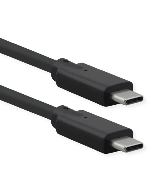 Roline Braided USB 3.0 Cable USB-C male - USB-C 100W Γκρι 0.5m 11.02.9070