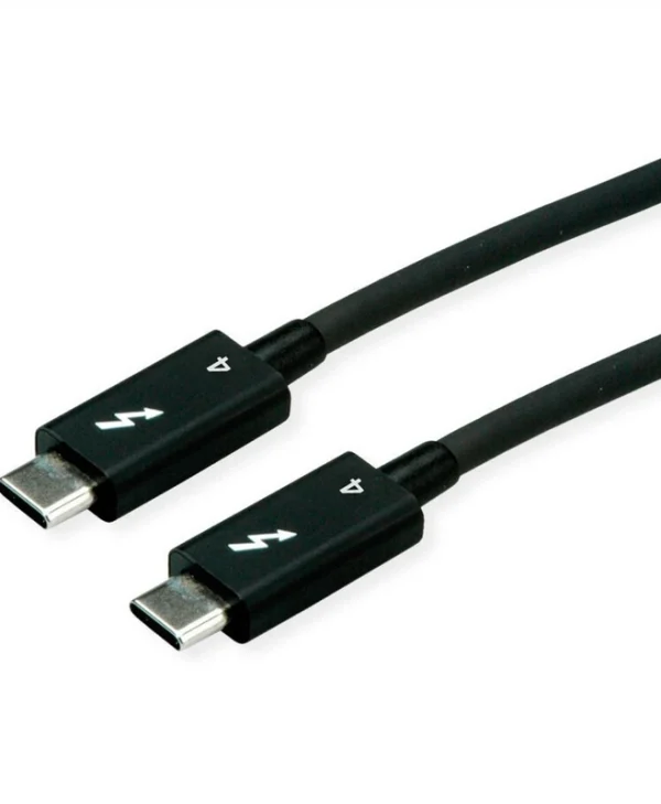 Roline Thunderbolt 4 Cable Roline 11.02.9043 Usb Type C Passive 8k 60hz 40gb 100w T-t 0.5m Black