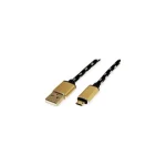 Roline Regular USB 2.0 to micro USB Cable Χρυσό 1.8m 1τμχ 11.02.8820