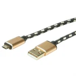 Roline Regular USB 2.0 to micro USB Cable Χρυσό 1.8m 1τμχ 11.02.8820 - Image 3