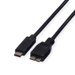 Roline Cable 11.02.9006 Usb Type C M To Usb Micro B 3.0 M 1m Black