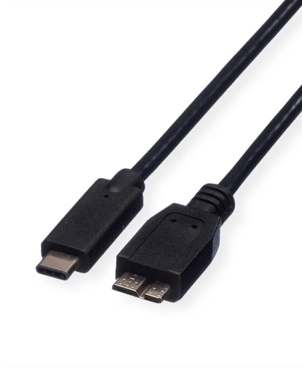 Roline Cable 11.02.9006 Usb Type C M To Usb Micro B 3.0 M 1m Black