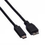 Roline Cable 11.02.9006 Usb Type C M To Usb Micro B 3.0 M 1m Black - Image 2