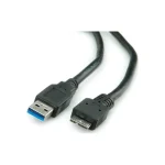 Roline Regular USB 3.0 to micro USB Cable Μαύρο 0.8m (11.02.8873)